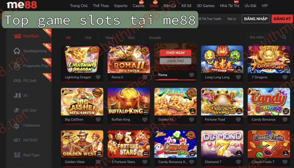 slots game tại Me88